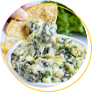Addison James Food Catalog - Spinach & Artichoke Dip